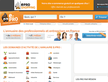 Tablet Screenshot of e-pro.fr